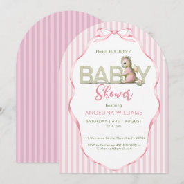 Inbjudan till baby shower Söt drak