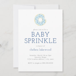 Inbjudan till baby Sprinkle // Blue Boy Donut Show