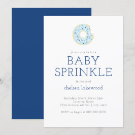 Inbjudan till baby Sprinkle // Blue Boy Donut Show