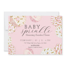 Inbjudan till baby Sprinkle Donut