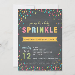 Inbjudan till Baby Sprinkle Shower Multi färg
