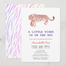 Inbjudan till babyåkare i mamma Tiger & Unge Neon