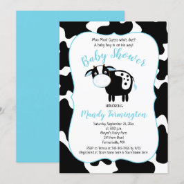 Inbjudan till babybabybabyn i Farm Dairy Cow Boy S