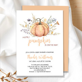 Inbjudan till babybabybabyskor för liten Pumpkin |