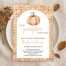 Inbjudan till babybabybabyskor för liten Pumpkin |