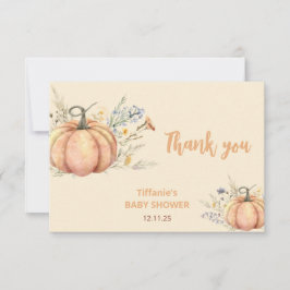 Inbjudan till babybabybabyskor för liten Pumpkin |
