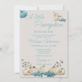 Inbjudan till babybabybabyskor för liten Pumpkin