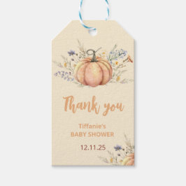 Inbjudan till babybabybabyskor för liten Pumpkin | Presentetikett