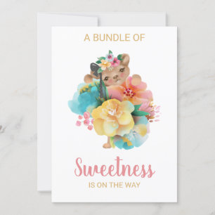 *~* Inbjudan till babybabyskor för Blommigt