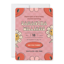 Inbjudan till babydusch i valentines day