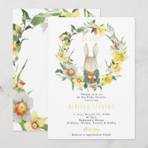 Inbjudan till babydusch i vår