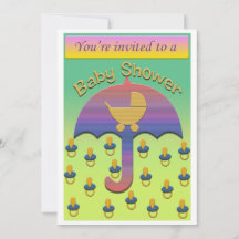 inbjudan till babydusch (info på baksidan)