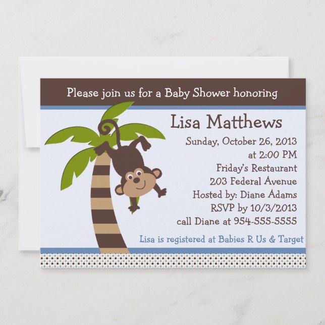 Inbjudan till babyduschar runt/på enan (Framsida)