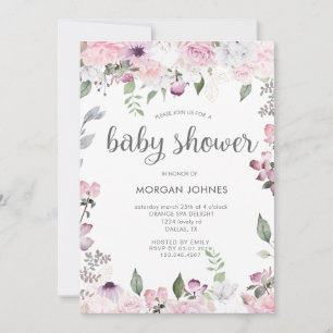Inbjudan till babykläder för Blommigten Ro Garden