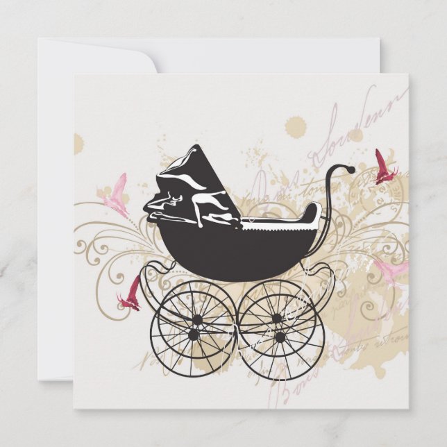 Inbjudan till babyskor (Framsida)