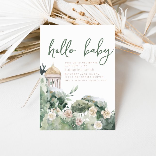 Inbjudan till babyskor för Fairy Castle Fantasy Ba (Skapare uppladdad)