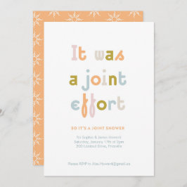 Inbjudan till babyskor för gemensam ansträngning