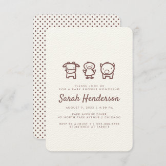 Inbjudan till babyskor för husdjur - Doodles babyk