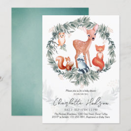 Inbjudan till babyskor för trädsdjur