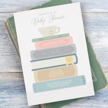 Inbjudan till babyskor i bok