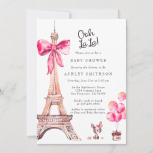 Inbjudan till babyskor i Paris