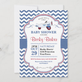 Inbjudan till babyskor i Vintage Leksak
