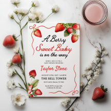 Inbjudan till babyvisningsprogram | Berry Sweet-in