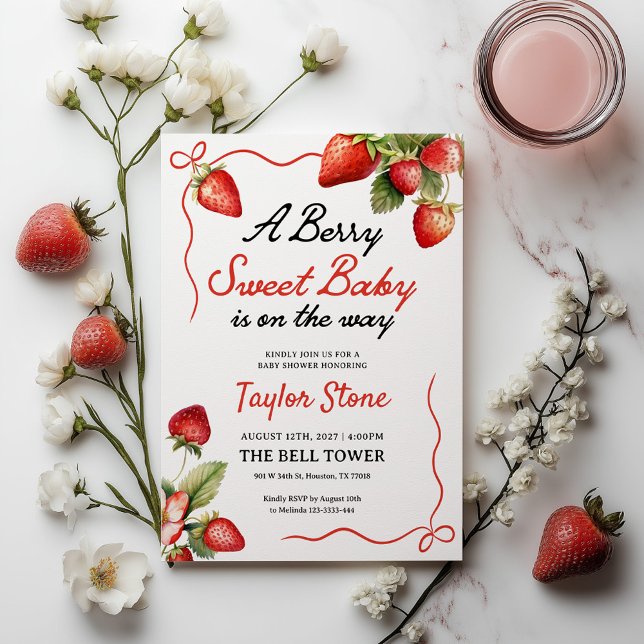 Inbjudan till babyvisningsprogram | Berry Sweet-in (Skapare uppladdad)