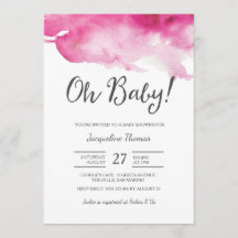 Inbjudan till babyvisningsprogram | Oh Baby Rosa