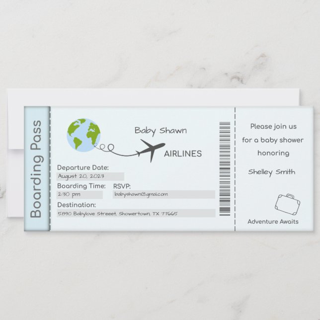 Inbjudan till babyvisningsprogrammet, inbjudan til (Framsida)