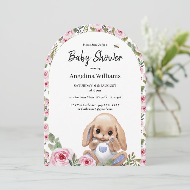 Inbjudan till babyvisningsprogrammet med Cute Desi (Stående Fram)
