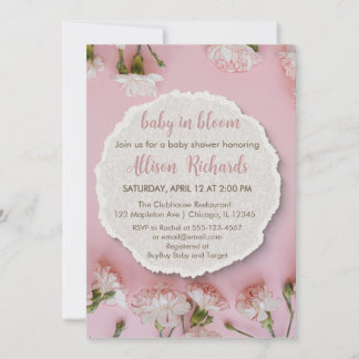 Inbjudan till  babyvy | Elegantens Rosa