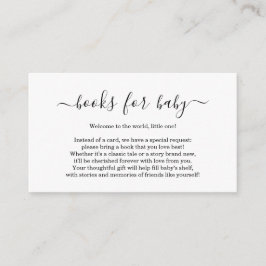 Inbjudan till babyvy för bok-begäran - enkelt skri