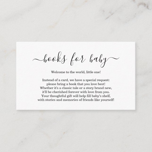 Inbjudan till babyvy för bok-begäran - enkelt skri (Framsida)