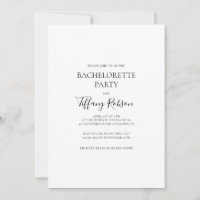 Inbjudan till Bachelorette-Eleganten