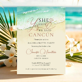 Inbjudan till Bachelorette-partiet | Cancun Beach