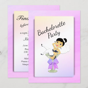 Inbjudan till Bachelorette-partiet i mörk