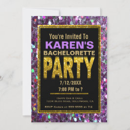 Inbjudan till Bachelorette-partiet | LILA GLITTER