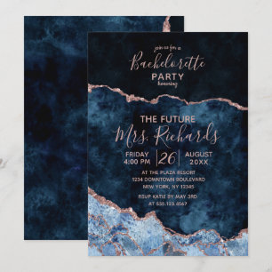 Inbjudan till Bachelorette Party-gruppen Navy Blue