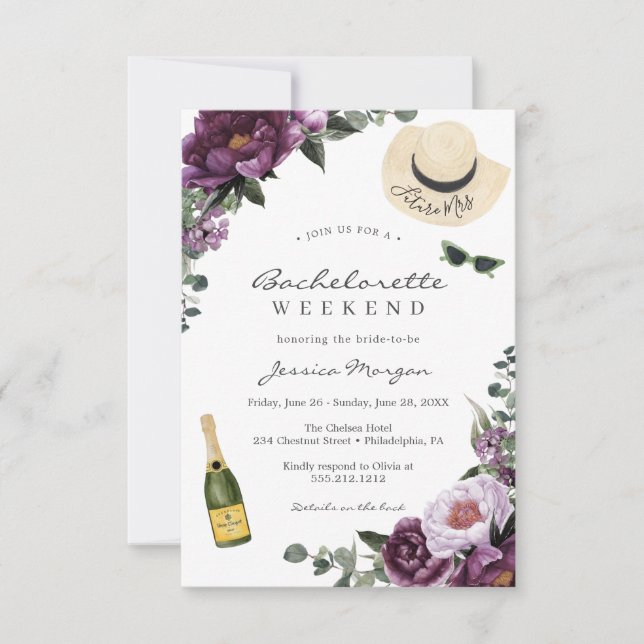 Inbjudan till Bachelorette Party-Helg på hemsidan (Framsida)