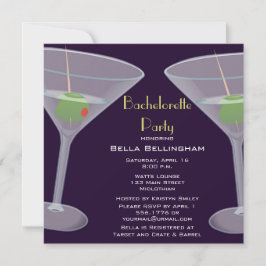 Inbjudan till Bachelorette Party Martini