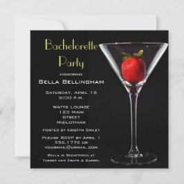 Inbjudan till Bachelorette Party Martini Glass