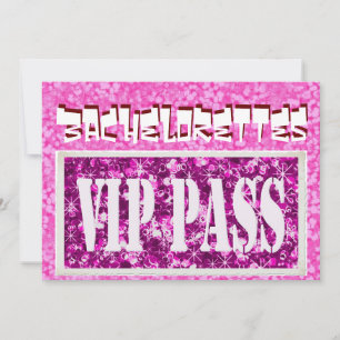 Inbjudan till Bachelorette rosa vip-part