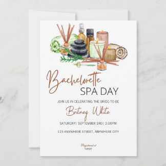 Inbjudan till Bachelorette Spa Day