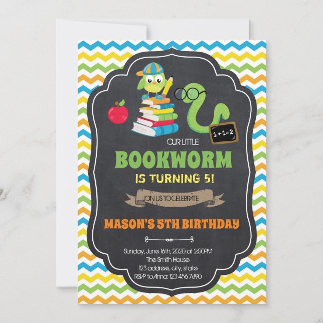 inbjudan till Back to school-gruppen bookWorm (Framsida)