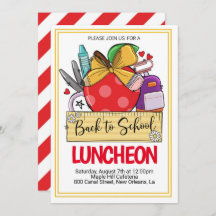 Inbjudan till Back to school Luncheon