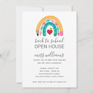 Inbjudan till Back to school Open House Rainbow