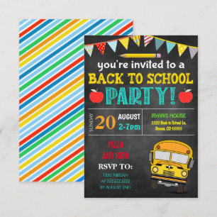 Inbjudan till back to school-partiet