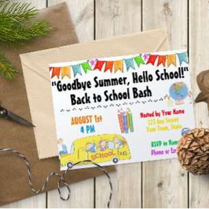 Inbjudan till back to school-partiet