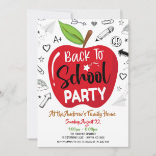 Inbjudan till back to school-partiet